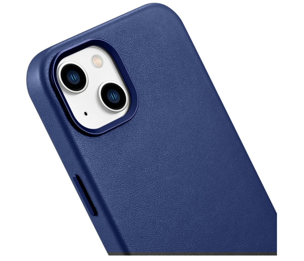 iCarer Leather Case do iPhone 14 Plus (MagSafe) niebieski 6975092685340 - 1201097 - zdjęcie 7